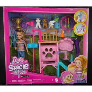 Barbie Stacie to the Rescue Puppy Playground Playset 20+ Pcs Dog